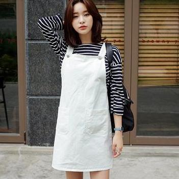 Yếm kaki nữ hàn quốc dễ thương robin-fashion eva yem 10001