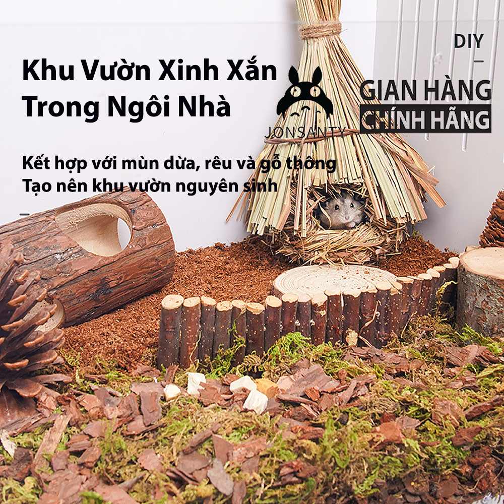 Mùn dừa lót chuồng bò sát, chuột hamster, rắn, rùa, nhím, gỗ thông lót chuồng cho các loại bò sát, riêu lót ổ thú cưng nhỏ hãng JONSANTY
