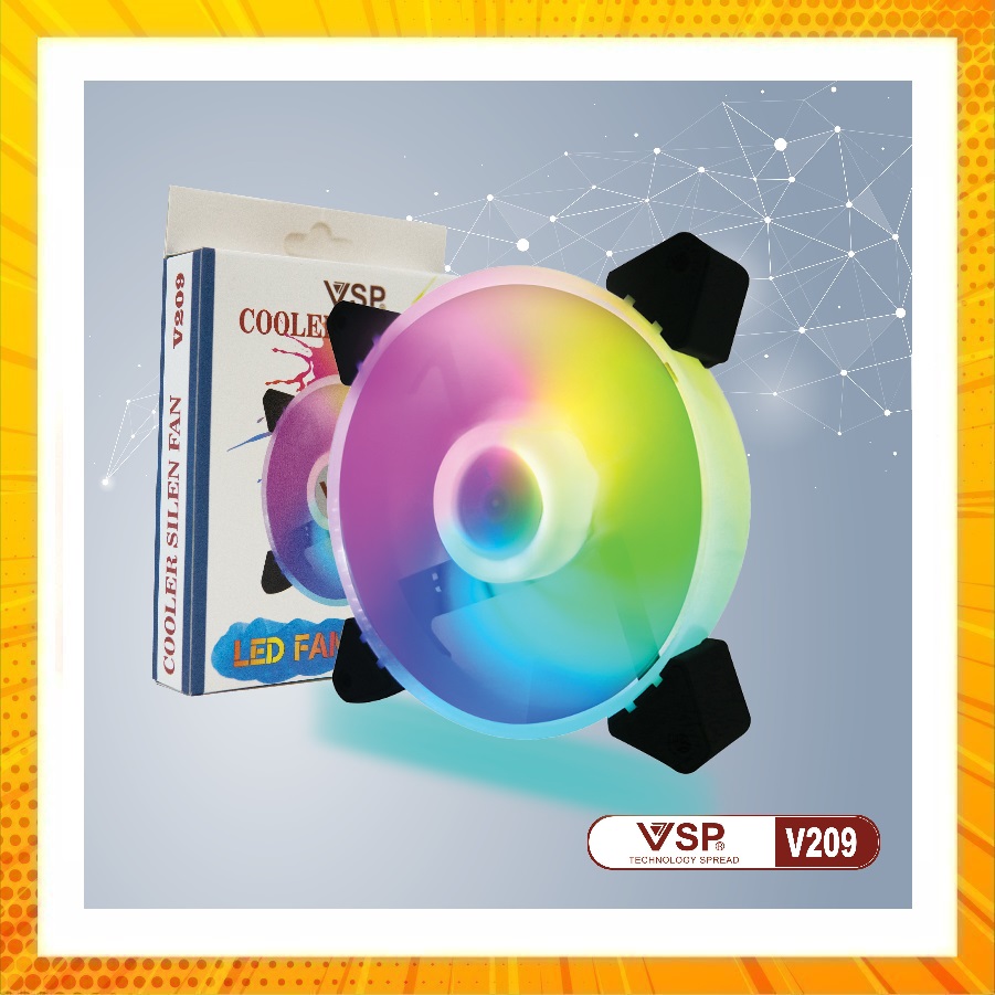 Fan case vsp v209 led rgb