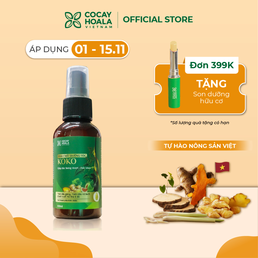 Tinh chất dưỡng tóc KOKO Cocayhoala - Ngăn rụng tóc - Kích thích mọc tóc