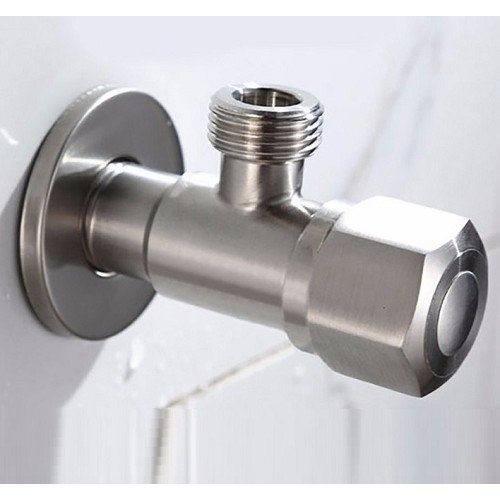 Van F 2 ngã INOX 304 chia nước cho hệ thống vòi xịt vệ sinh và bồn cầu