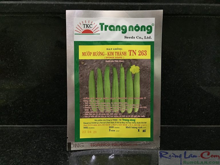 Hạt giống mướp hương - kim thành tn 263 .