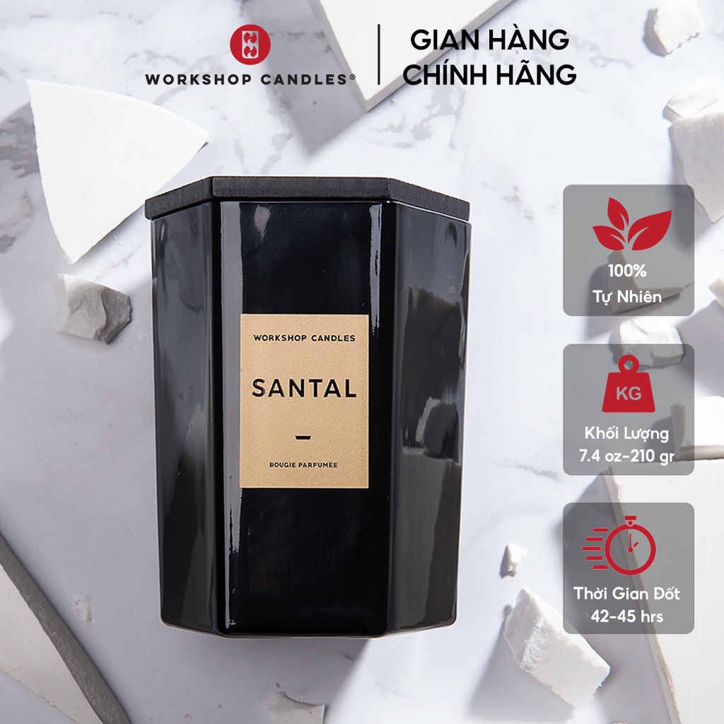 Workshop Candles - Nến thơm hương nước hoa Santal - Parfum Edition