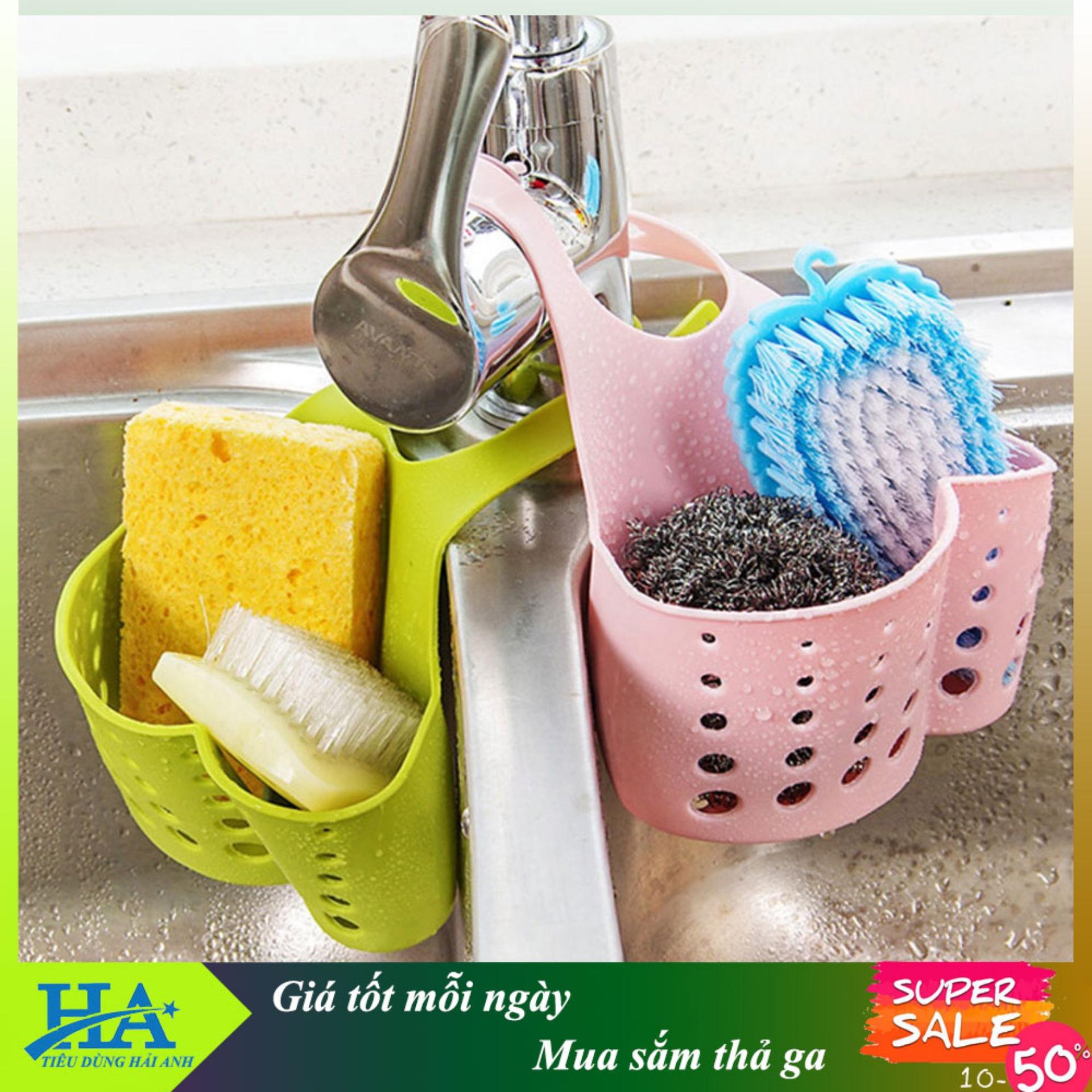 Giỏ nhựa treo bồn rửa bát chén tiện lợi GDHK615