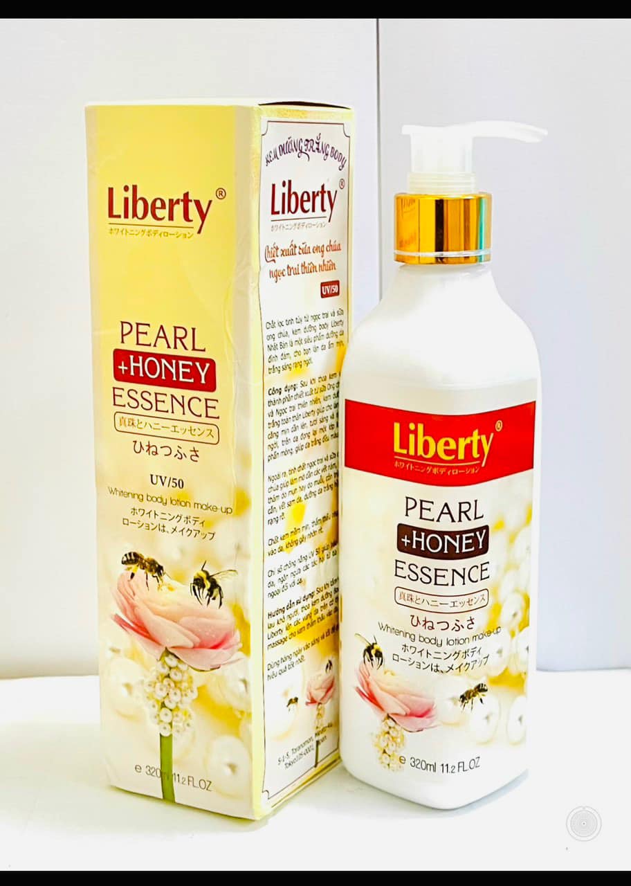 Kem dưỡng trắng da chống nắng ngừa mụn Liberty New Body Cream.
