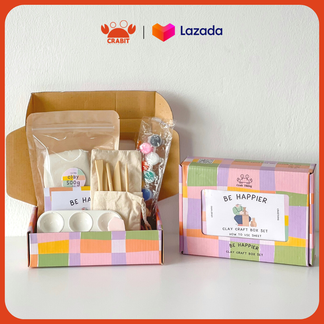 Box đất sét tự khô Crabit - Air Dry Clay Set