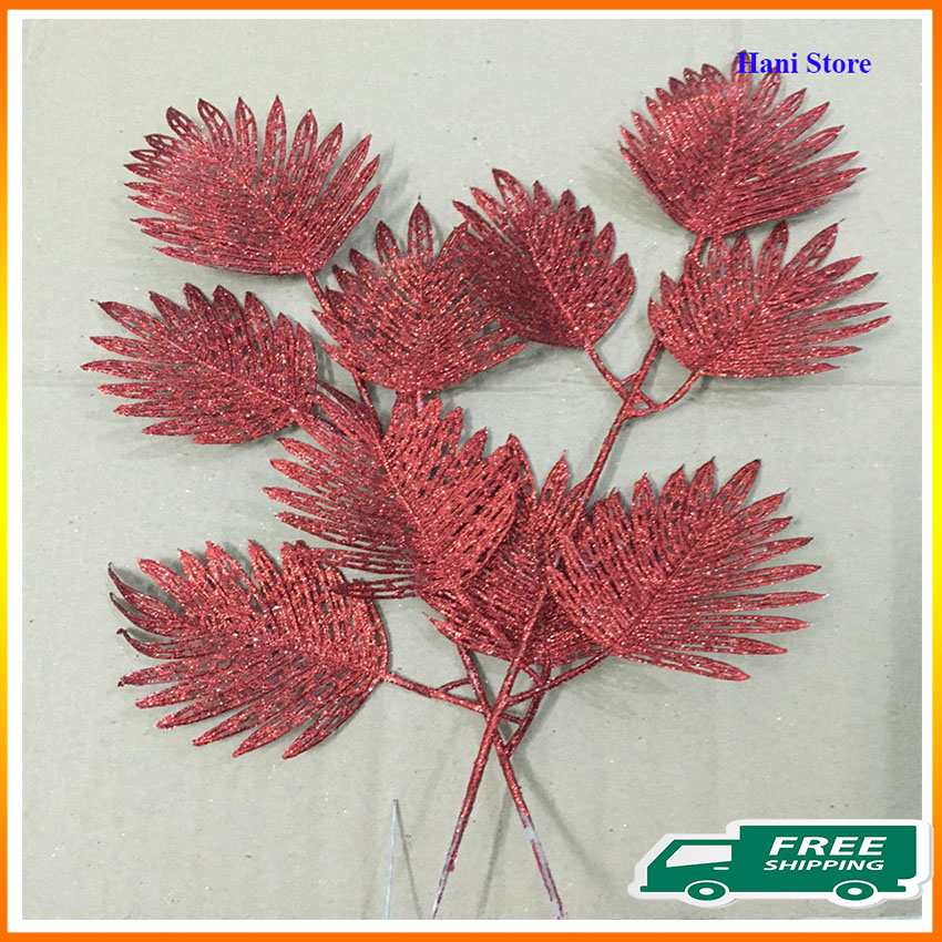 Cành lá cọ PK6 HANI STORE trang trí oản thờ, oản tài lộc, tháp bánh
