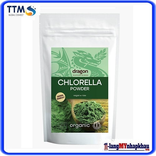 Bột tảo lục Chlorella hữu cơ 200Gr