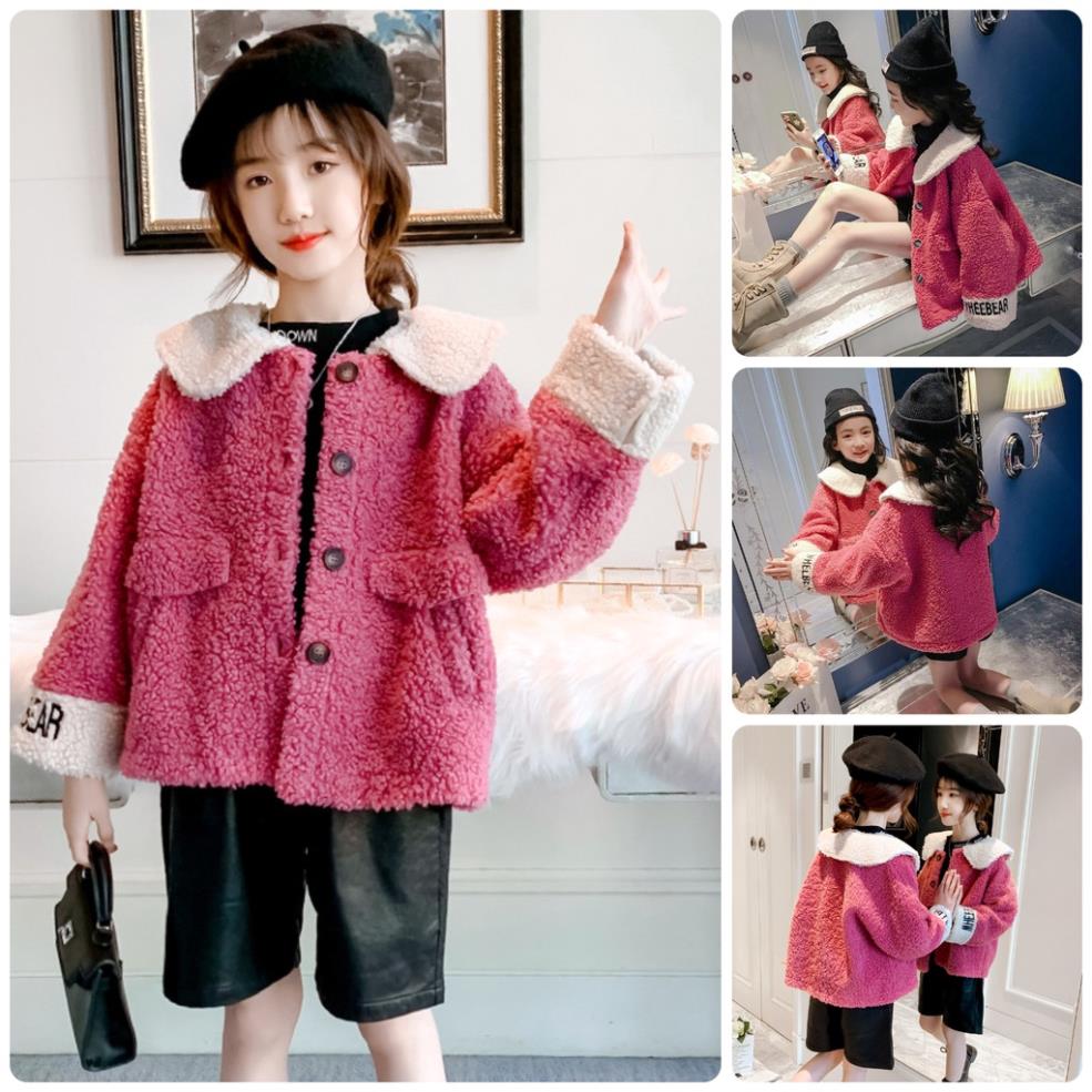 Ak37 size110-160 áo khoác lông ấm/áo lạnh bé quần áo trẻ em hàng quảng châu