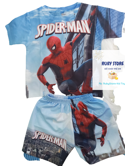 Bộ quần áo bé trai siêu anh hùng spider-man