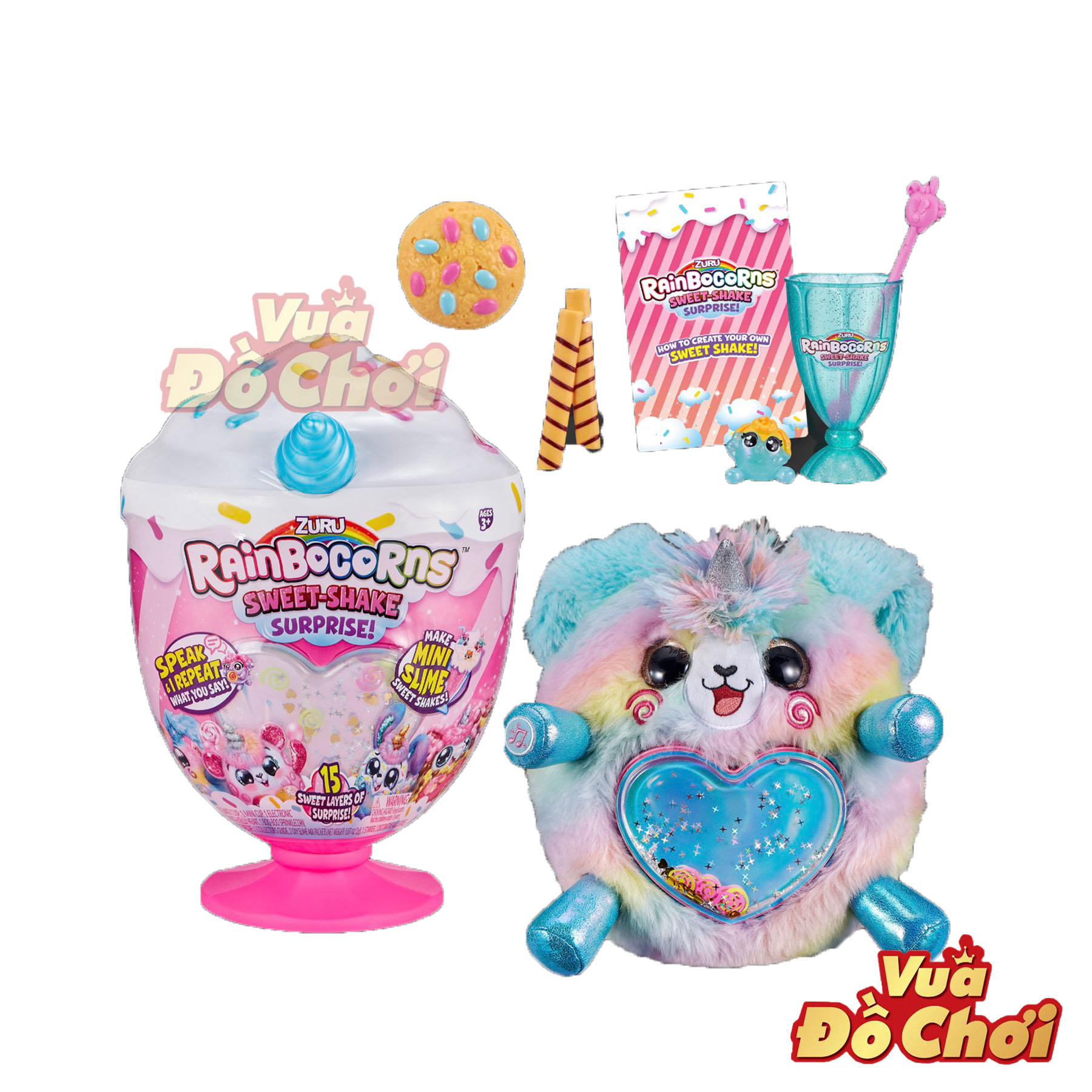 Trứng Kỳ Lân Cốc Kem Ngọt Ngào Rainbocorns Sweet-Shake Surprise