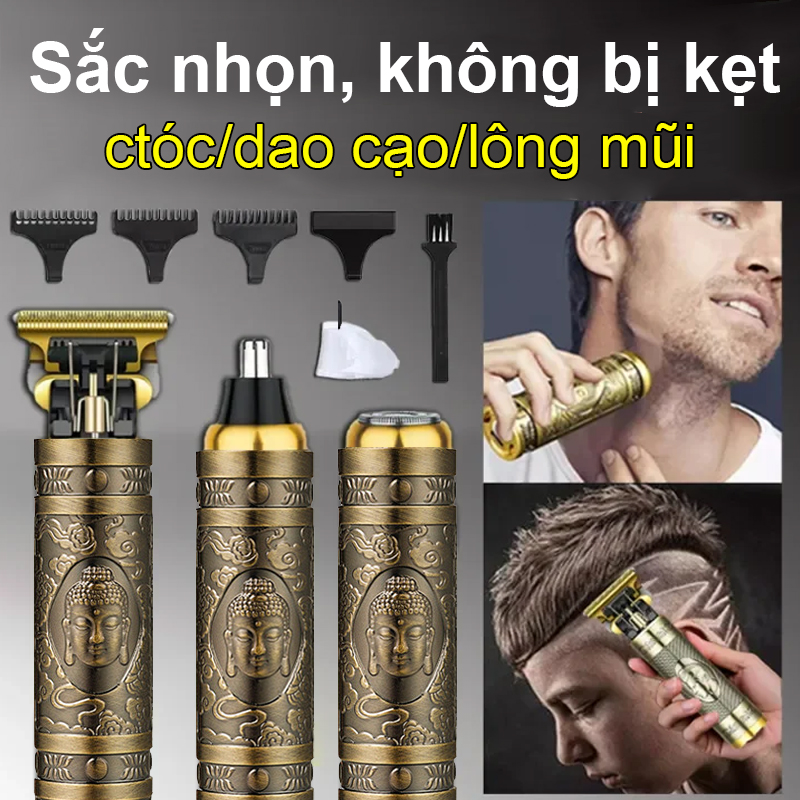 Tông đơ cắt tóc loại tốt Vintage T9, tông đơ cắt tóc chấn viền cao cấp thiết kế tinh tế, tông đơ cắt tóc cho trẻ em và người lớn,Chất Liệu Tốt Động Cơ 4 Chiều Không Tiếng Ồn Bảo Hành 12 Tháng, Tông Đơ Cắt Tóc Loại Tốt, tong do cat toc usb