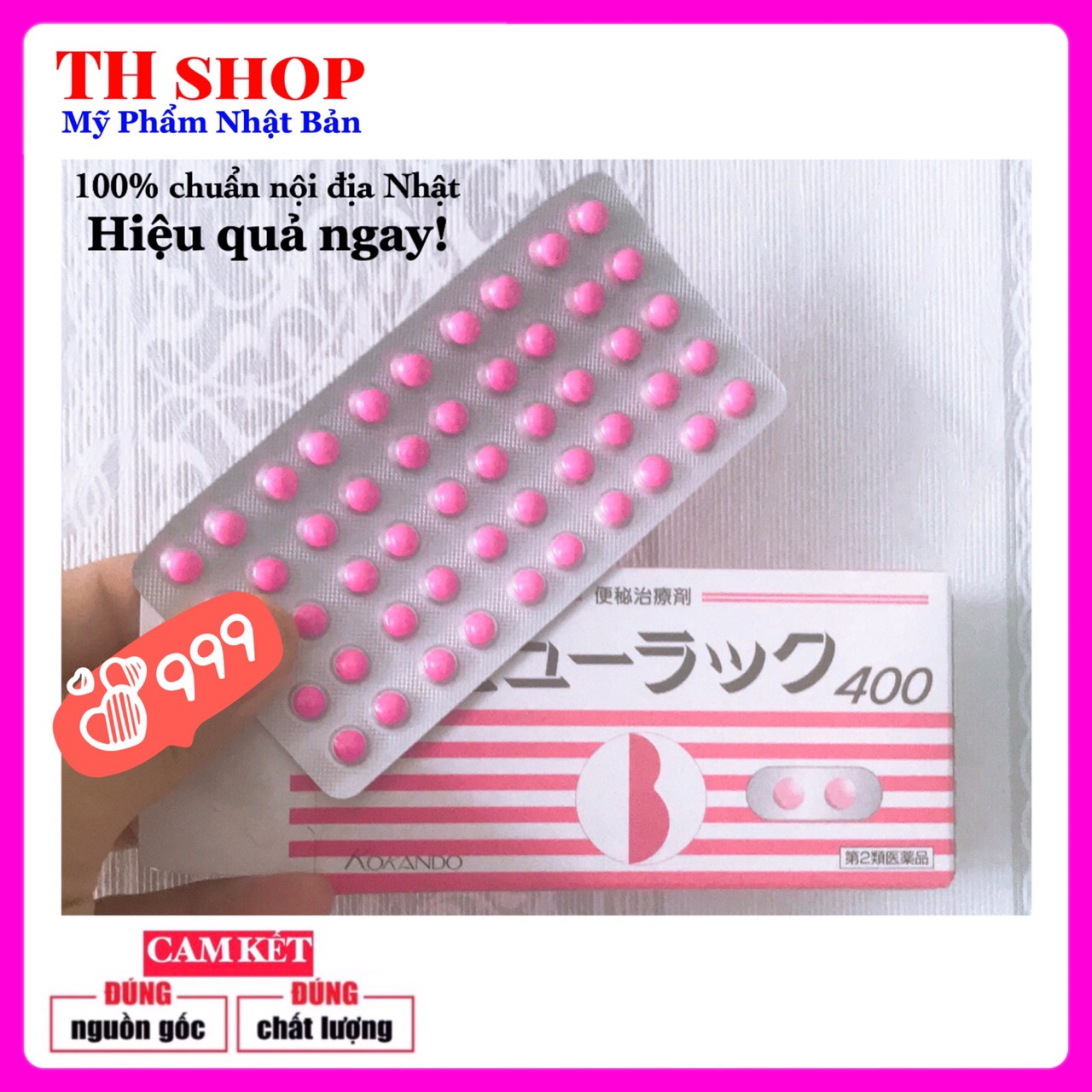 [HCM][nguyên hộp] Nhuận tràng táo bón detox Kokando Nhật Bản hộp 400 viên chuẩn Nhật Bản