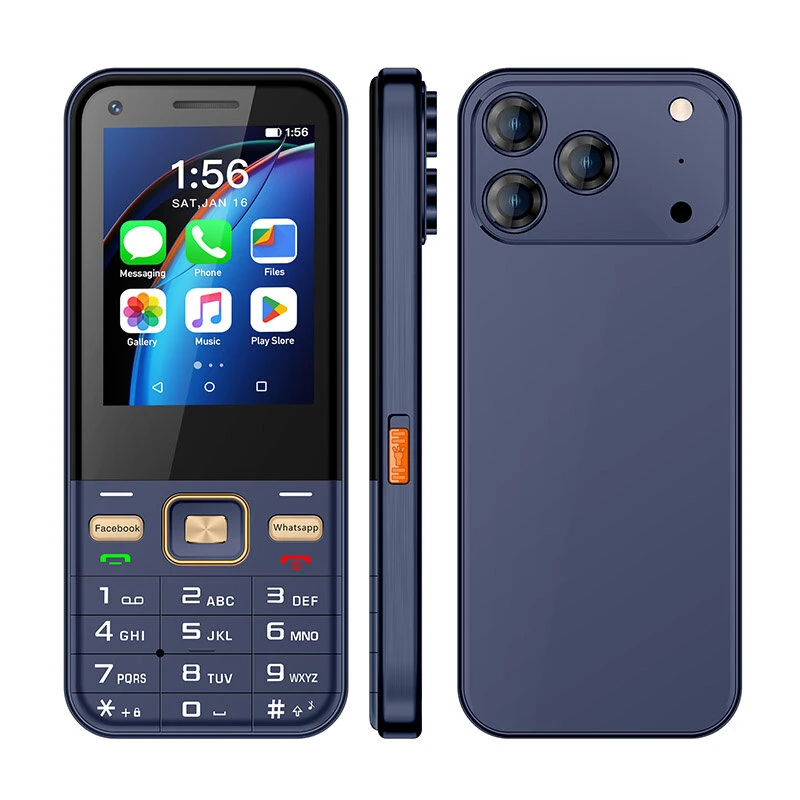 Uniwa A001-17 Phone, Orange Color, Touch Screen, Wifi Support, 2200 Mah Battery, Android 12, Compact 4g. - 2