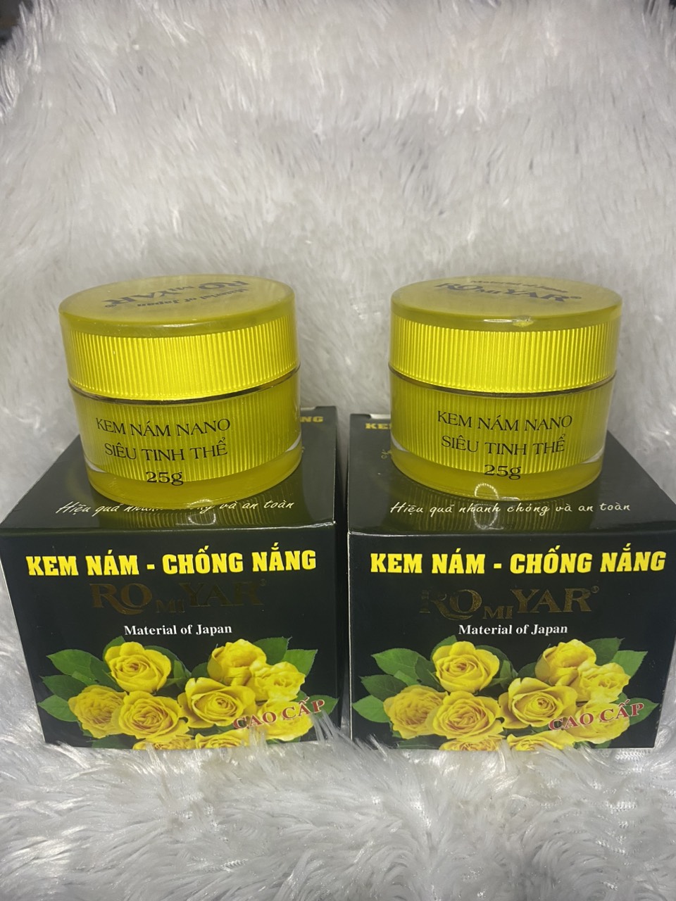 Combo 2 hủ kem nám vàng-chống nắng 25g romiyar