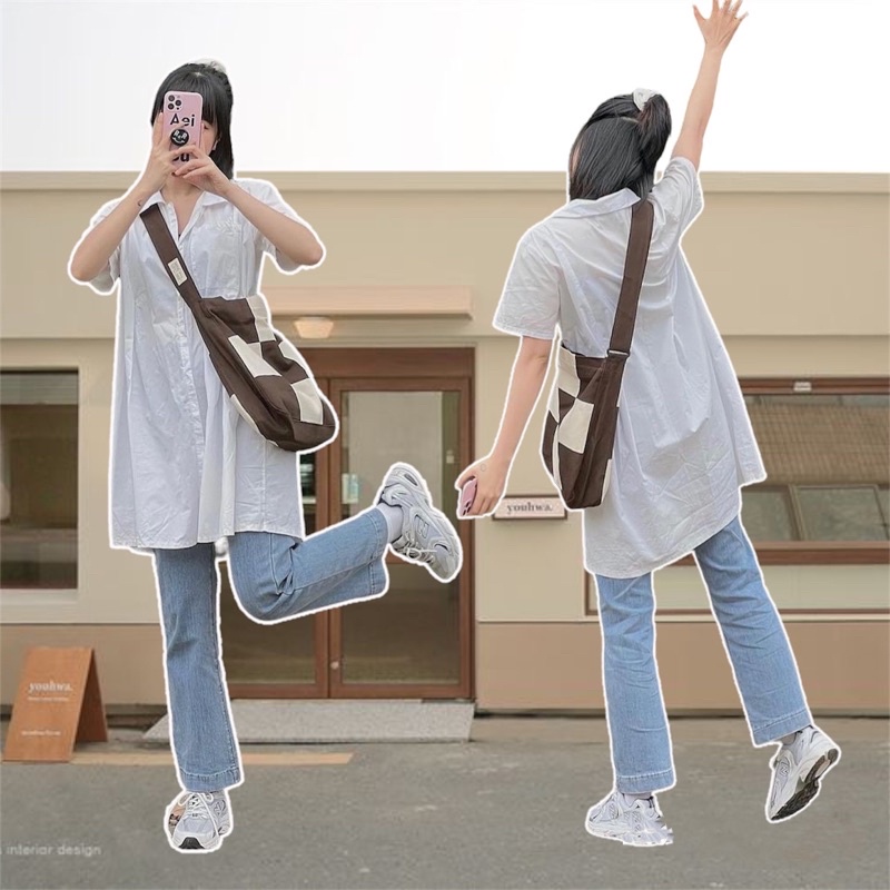Đầm sơ mi xếp ly ulzzang
