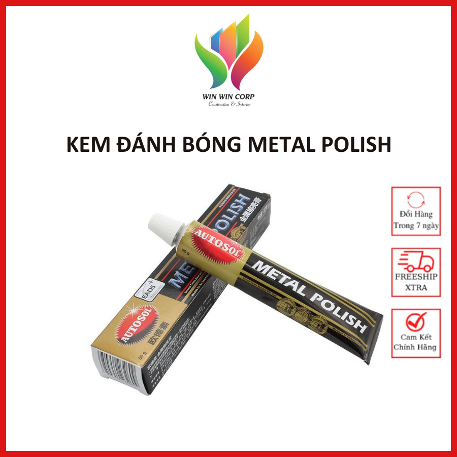 HCM Kem đánh bóng kim loại Autosol Metal Polish dùng cho bề mặt inox, đồng