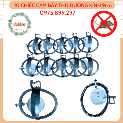 [cam kết 100% là dính] 10 Cạm bẫy chuột, bẫy chuột thông minh, bẫy răng cưa hàm rộng 9cm
