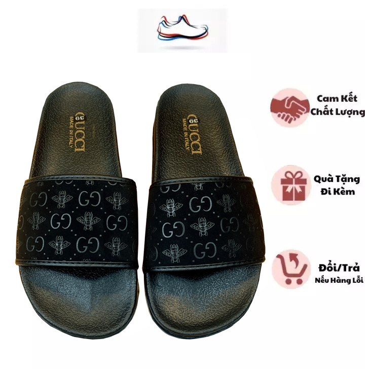 Dép gucci - Dép ngang quai - Dép am Để Cao Su Cao Cấp Full Size Mã DG35 - Dép nam