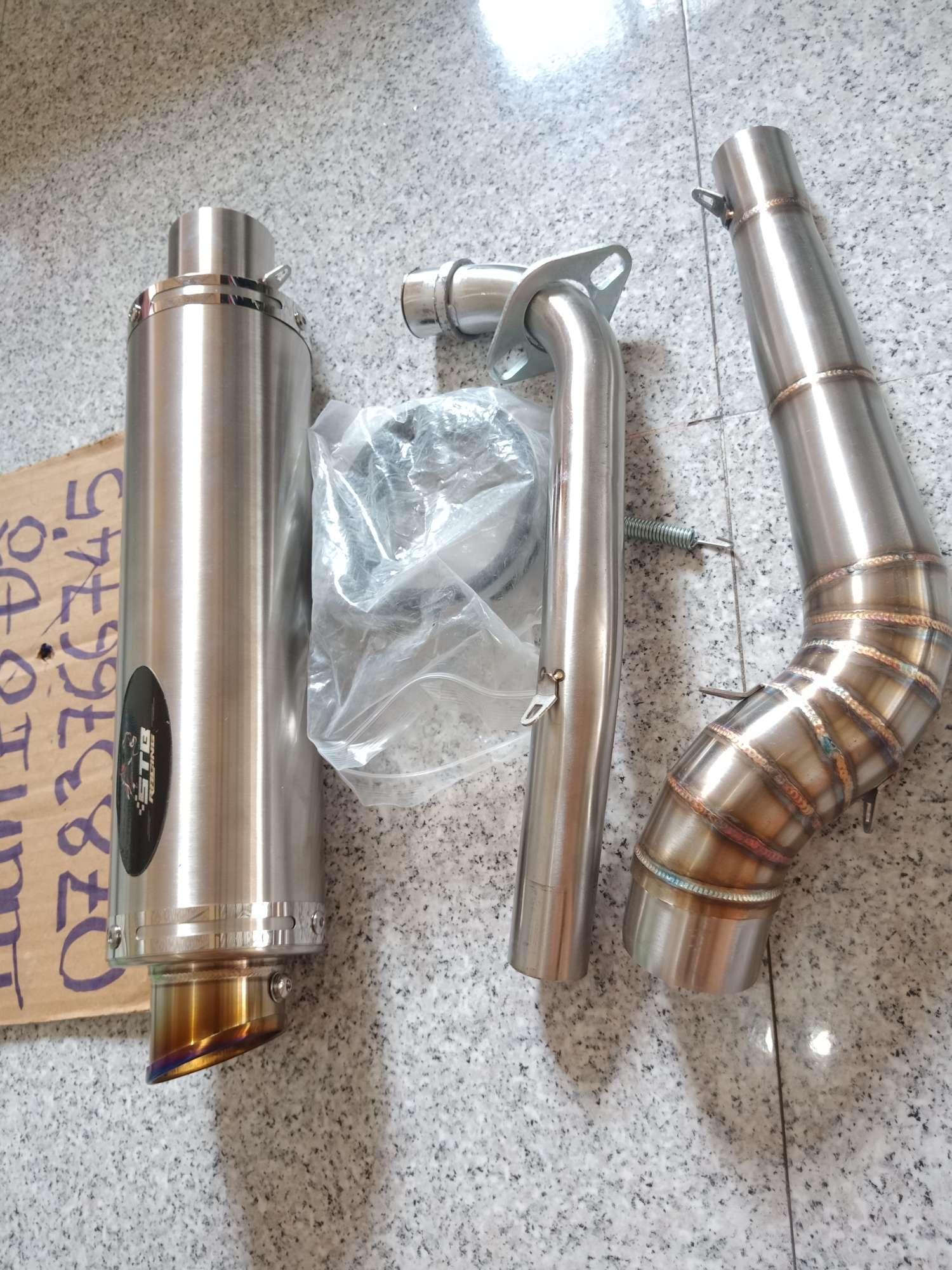 Pô STB mỏ titan full cổ 2 khúc
