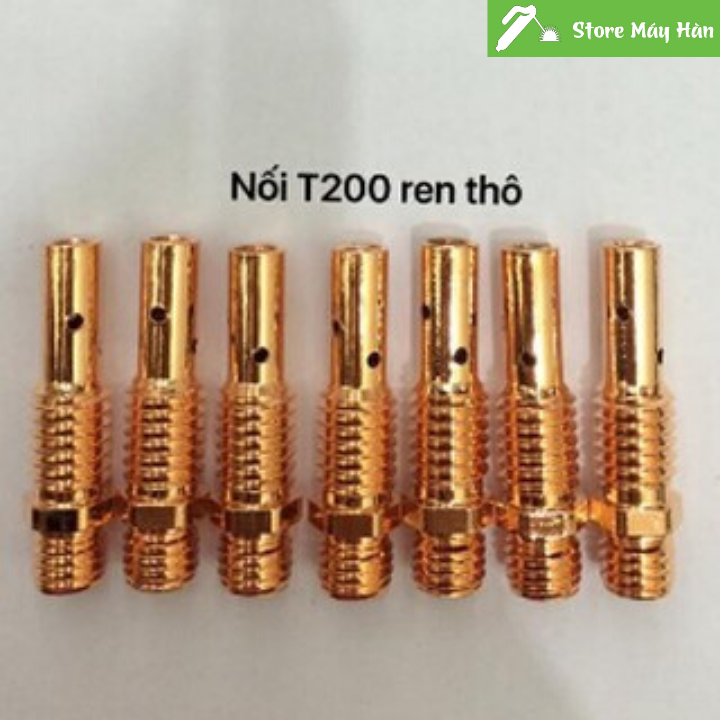 Bộ 10 đầu nối béc s.ú.n.g hàn Pana 200 răng nhuyễn béc hàn mig, béc hàn co2, Bép hàn co2, bép hàn mig, phụ kiện hàn mig, phụ kiện hàn co2,  đầu xỏ dây hàn