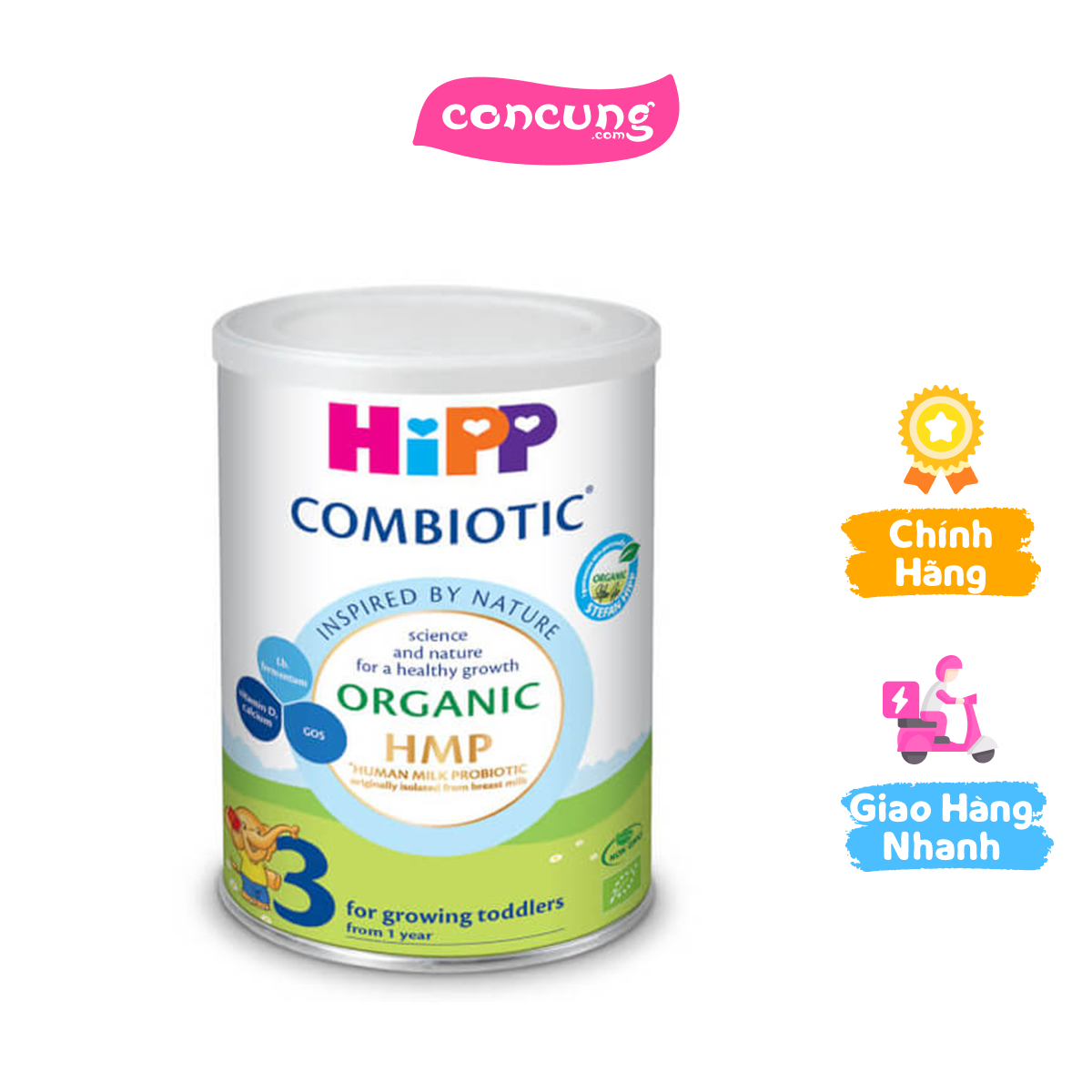 HiPP 3 Organic Combiotic 350g, từ 12 tháng