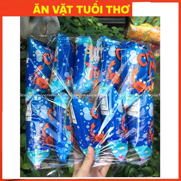 Bịch 10 gói bim bim snack cua vị xốt chua ngọt 14g/gói