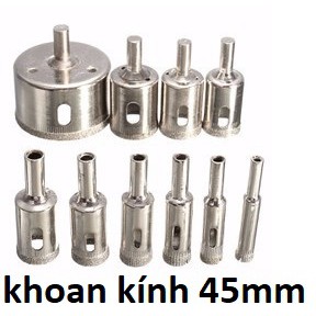 Mũi khoan kính 45 , mũi khoét gạch men, đá hoa cương, sứ, mũi khoét kiếng 45mm
