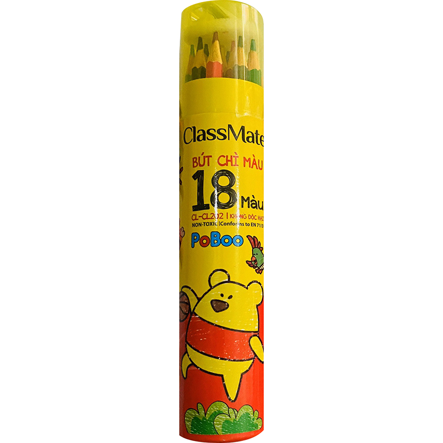 Chì màu ống class mate 18 màu cl-cl202
