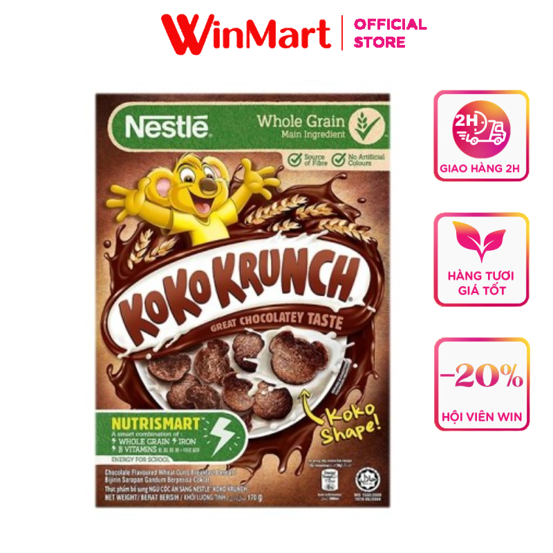 Siêu thị WinMart - Ngũ cốc Nestlé Koko Krunch vị socola hộp 170g