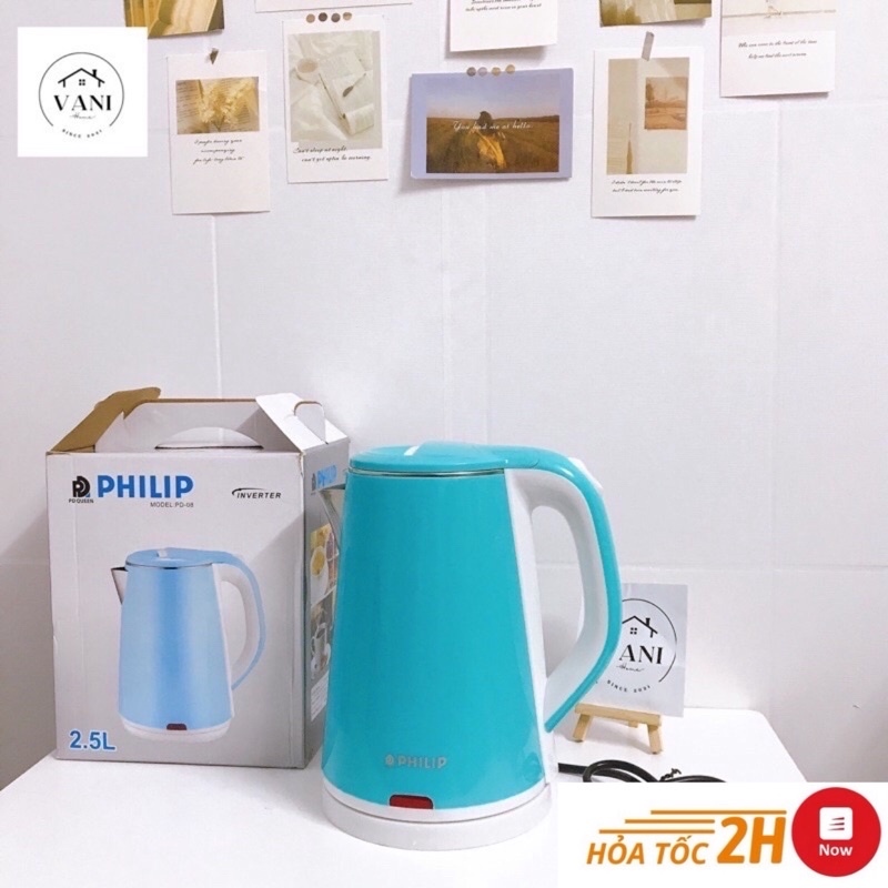 Bình đun siêu tốc 25L Philip - Ấm đun nước sôi cao cấp