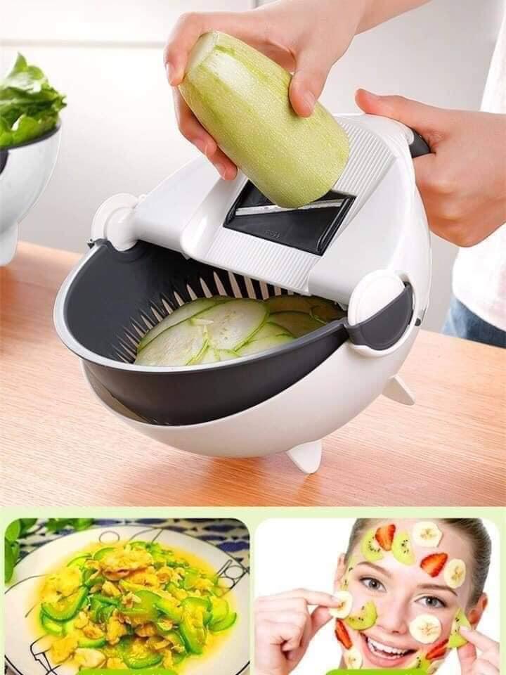 Dụng cụ nạo gọt rau củ quả đa năng kèm rổ mới