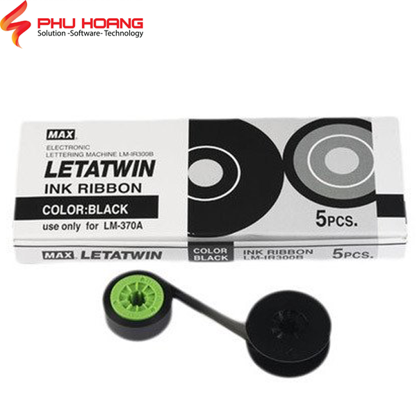 [HCM]Mực in ống tương thích PT-IR300BP màu đen khổ rộng 12mm dài 50m sử dụng cho máy in ống lồng Lm-370A LM-380E LM-380EZ LM-390A