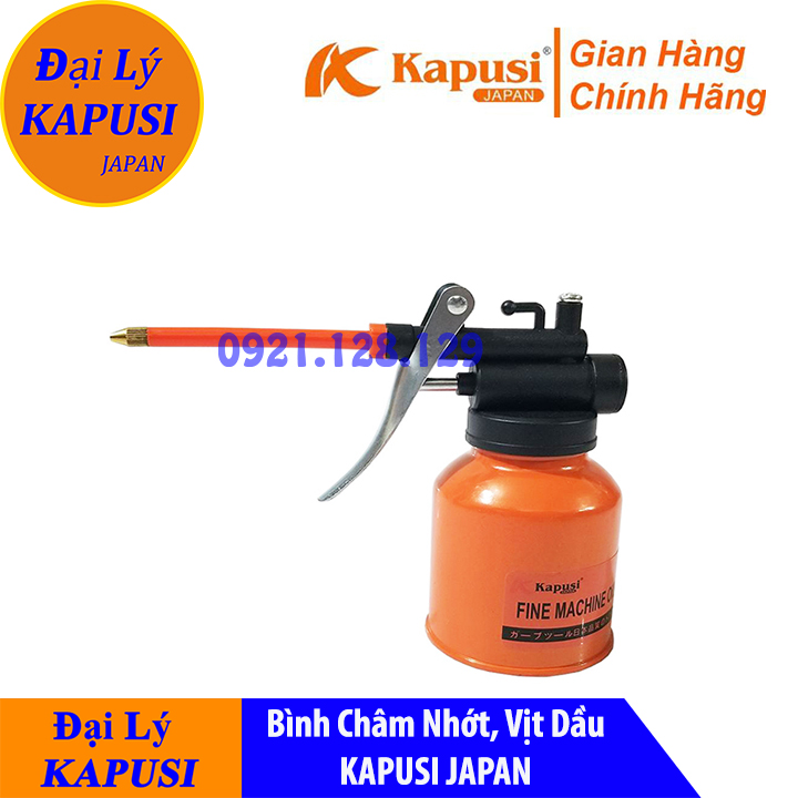 Bình bơm dầu nhớt bình xịt dầu, Bình vịt bơm dầu nhớt bằng thép KAPUSI JANPAN