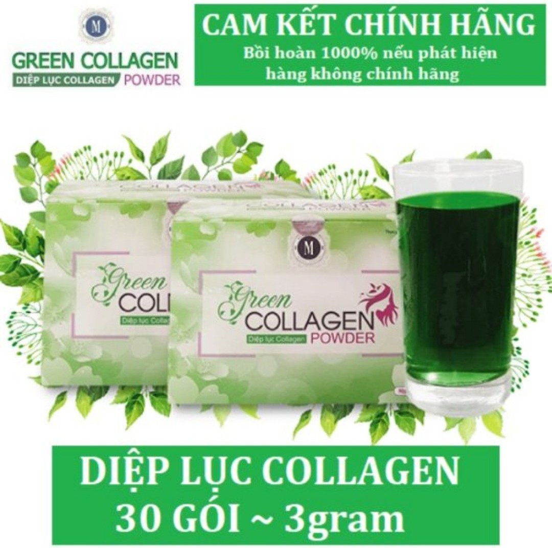 Diệp Lục Collagen - mờ nám tàn nhang - chống lão hóa da - thanh lọc cơ thể