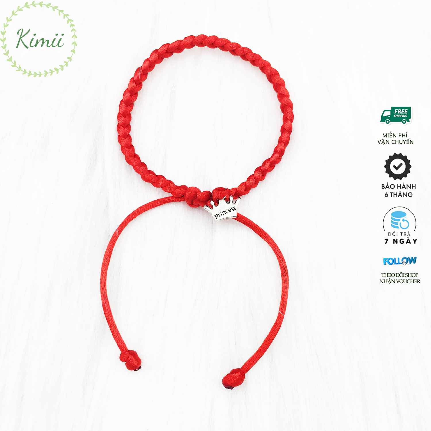 Vòng tay chỉ đỏ may mắn V149, vòng tay phong thủy Vòng tay handmade