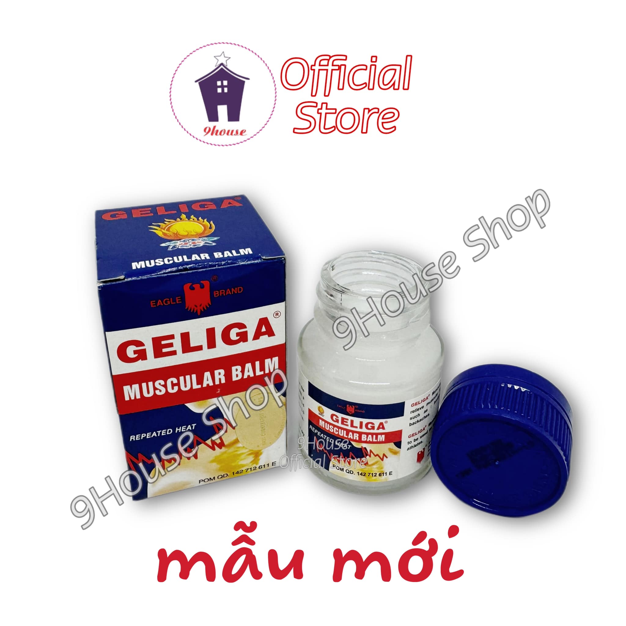 Bộ 3 Hủ DẦU CÙ LÀ LỬA - GELIGA MUSCULAR BALM 40gr (Ko Tem Vàng)