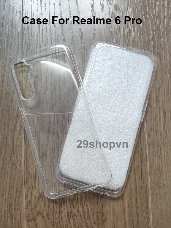Ốp dẻo trong suốt cho Realme 6 Pro