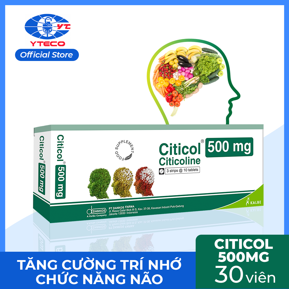 Thực phẩm dinh dưỡng citicol 500mg - cải thiện chức năng não bộ