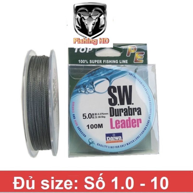 Dù câu cá siêu bền daiwa leader dây dù câu cá dây câu lure dc2