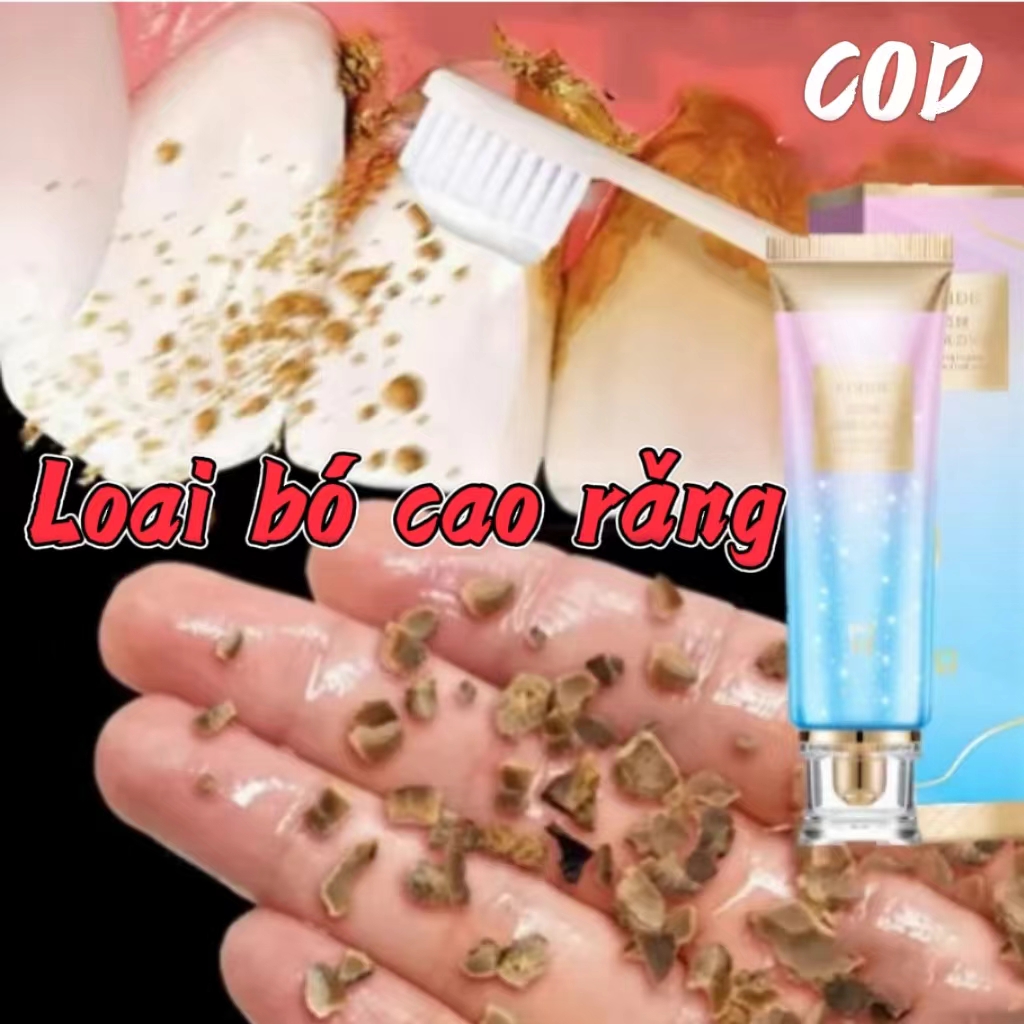 Kem đánh răng làm trắng răng loại bỏ cao răng hôi miệng tẩy ố vàng 100g làm trắng làm sạch răng làm mới hơi thở khử mùi chống sâu răng ức chế vi khuẩn phục hồi nướu hư tổn