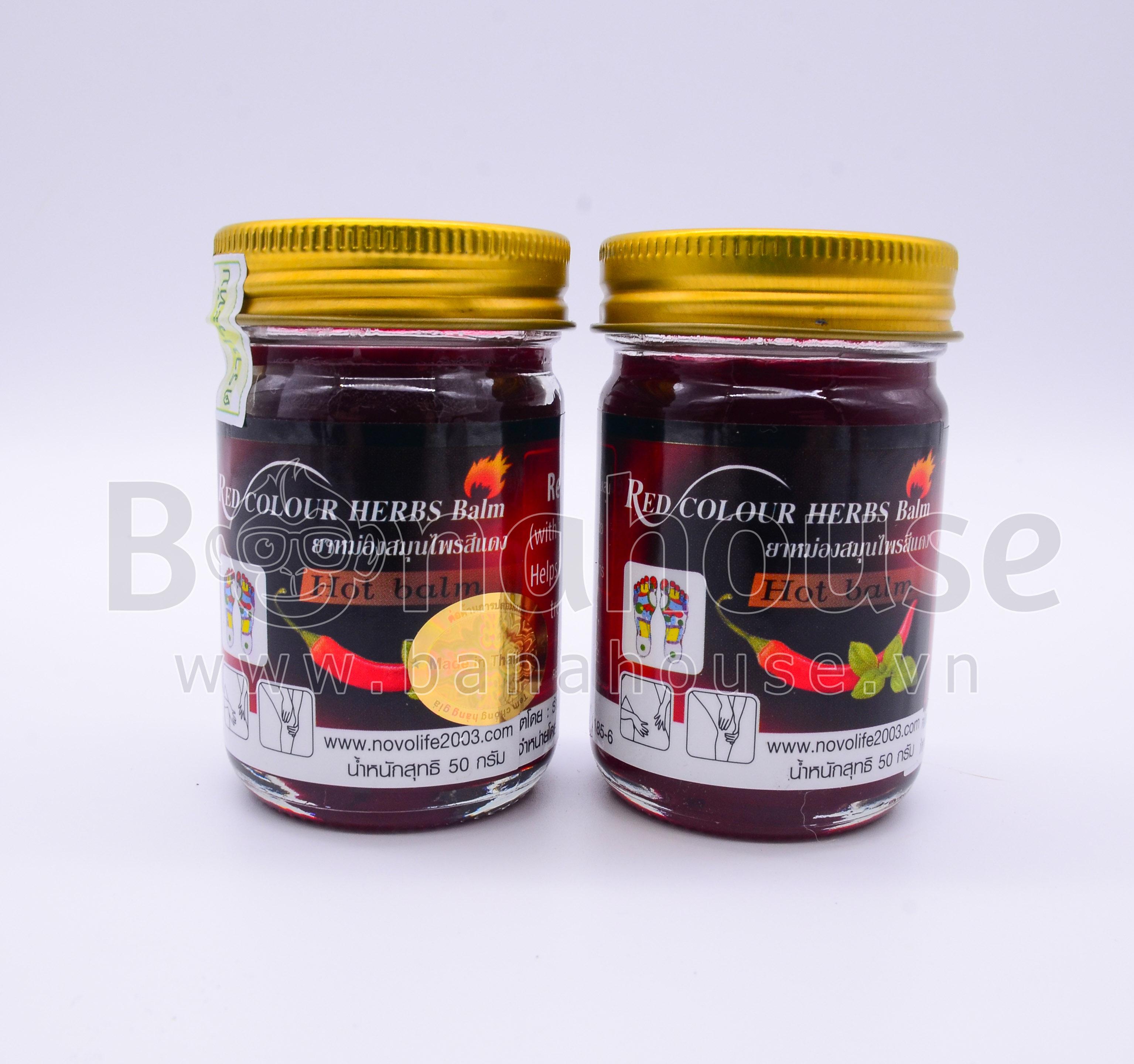 Dầu Cù Là Ớt Reb Herbs Blam Thái Lan 50gr