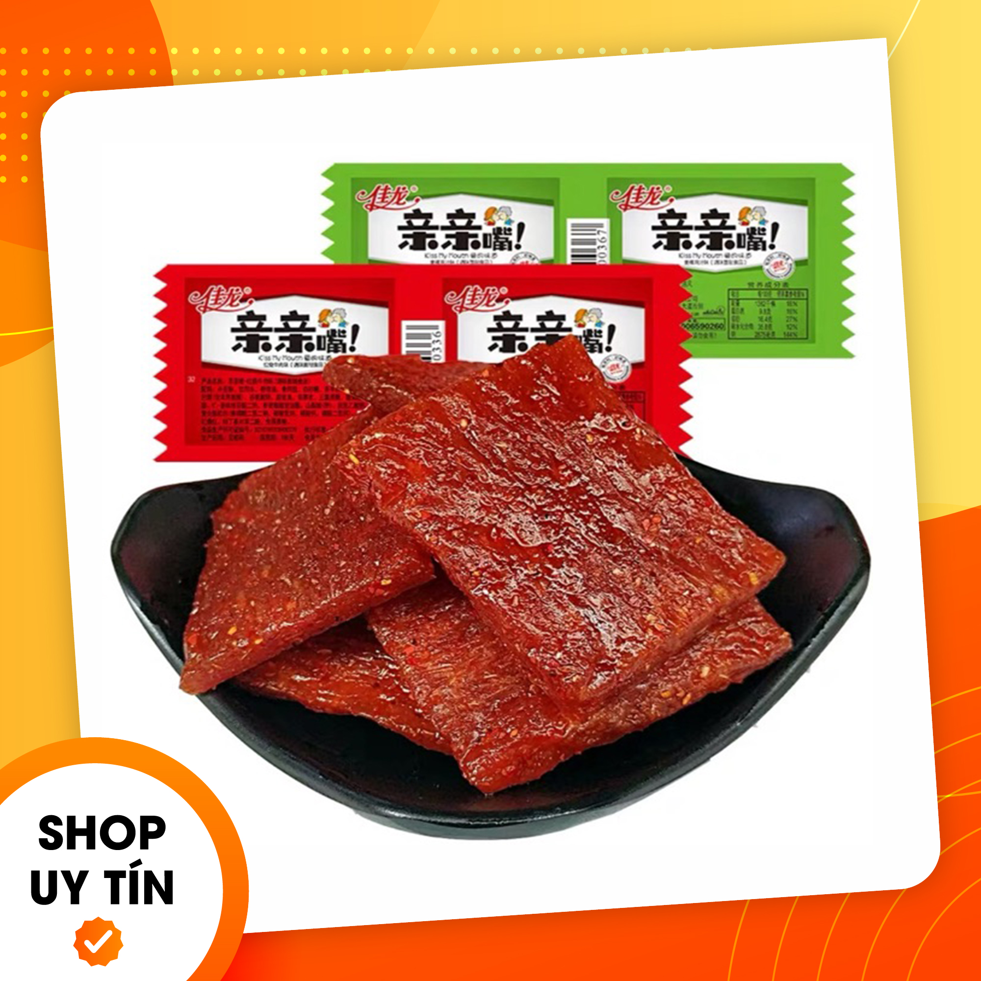 Xá xíu tẩm vị cay - 2 cái - ăn liền