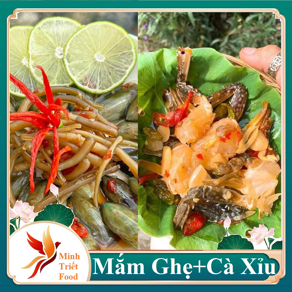 COMBO 2 Loại Mắm 500gr Mắm Cà Xỉu Và 500gr Mắm Ghẹ Thơm Ngon Thịt Nhiều Dễ Ăn- ĐẶC SẢN MINH TRIẾT