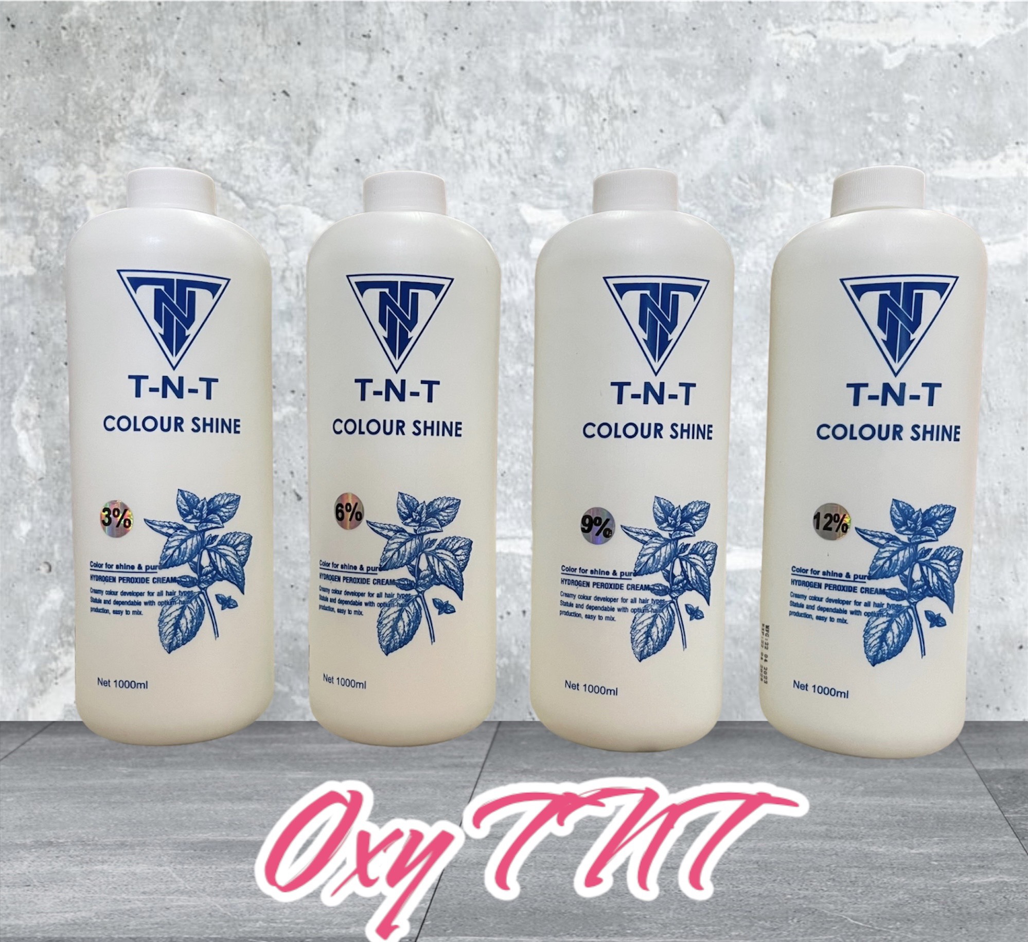 Oxy tnt - kem trợ nhuộm tnt chống rát da đầu, mùi bạc hà dễ chịu 1000ml _ thuynanomi