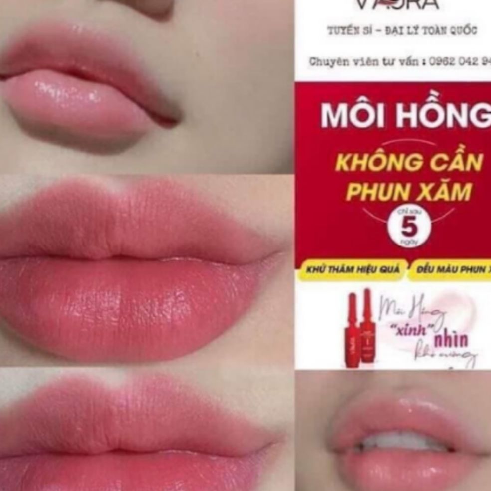 siêu phẩm tinh chất serum cấy màu môi Vaura xuất xứ hàn quốc Cấy hồng môi tự nhiên