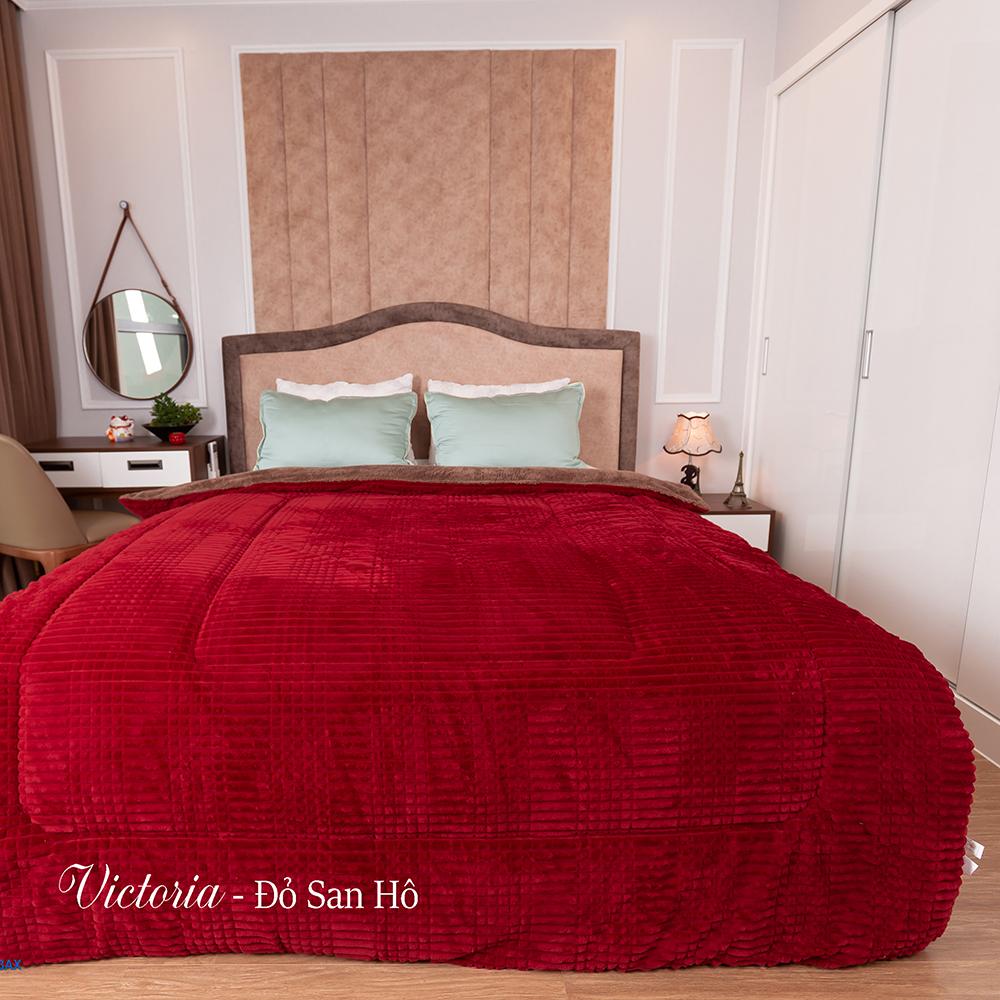 Chăn lông cừu Pháp Lasante’ | Victoria -  Đỏ San Hô