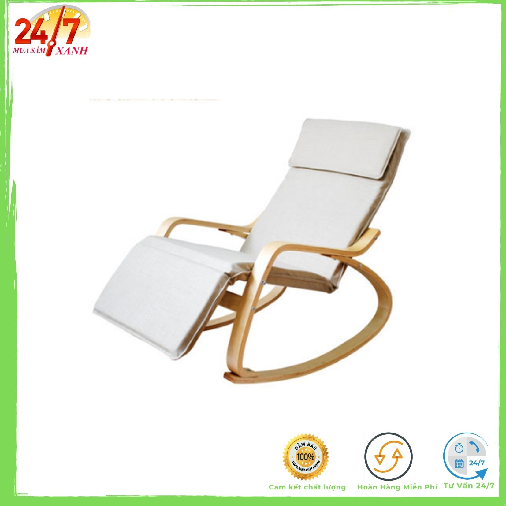 Ghế Lười, Ghế Thư Giản Đọc Sách Báo, Ghế Bập Bênh Ghế thư giãn Poang giúp giúp giảm stress sau những giờ làm việc căng thẳng