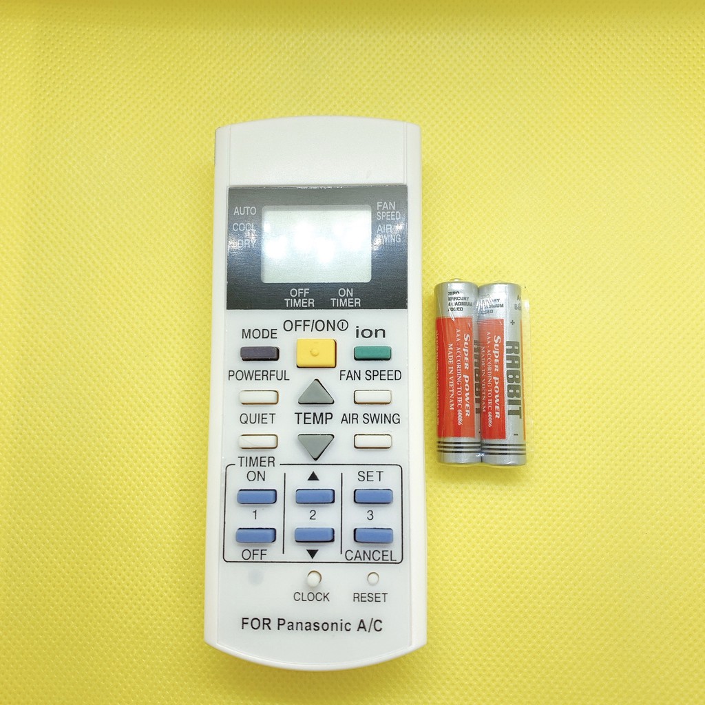 Điều Khiển Điều Hòa Panasonic 1 Chiều Có Chức Năng Ion Lọc Không Khí