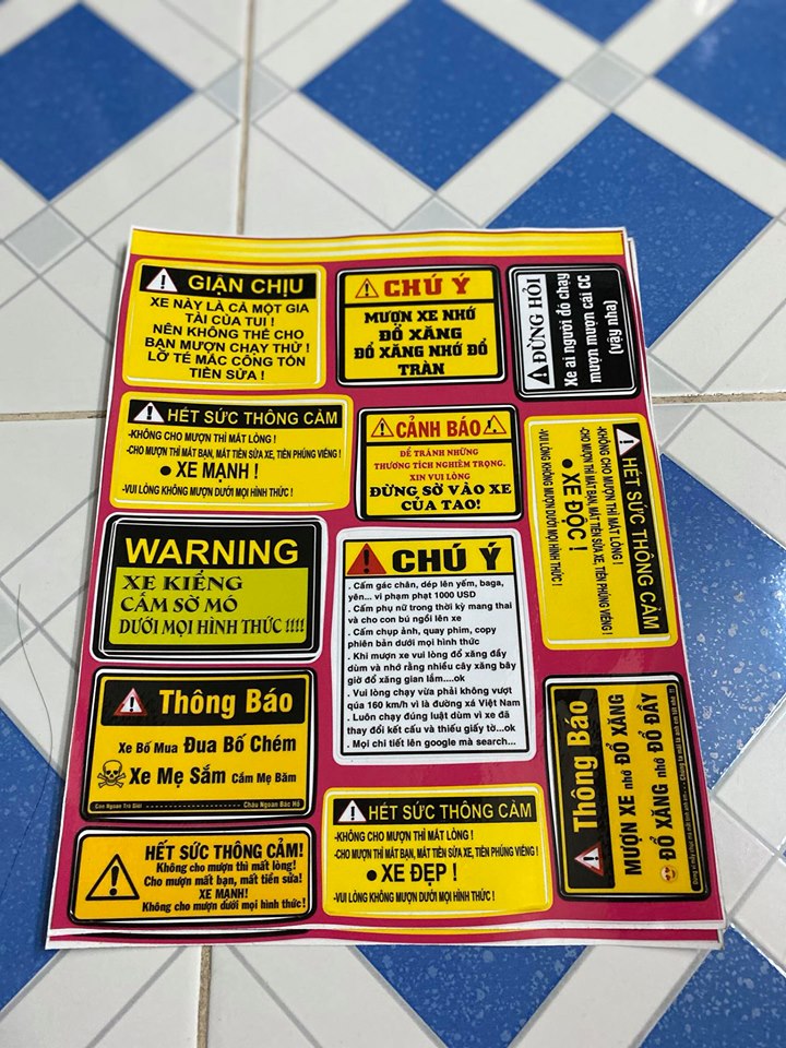 [HCM]TEM LOGO CẢNH BÁO GIẬN CHỊU